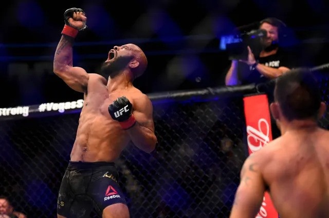Demetrious Johnson celebrates quick win over KSI