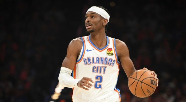 Shai Gilgeous-Alexander during an NBA game