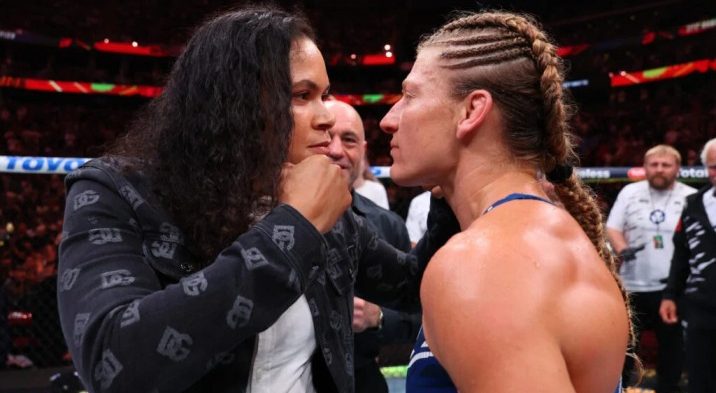 Kayla Harrison and Amanda Nunes face off after UFC 316