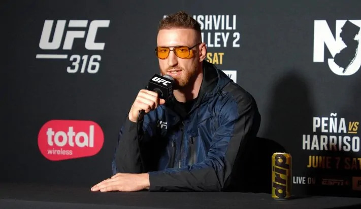 Joe Pyfer delivers his emotional UFC 316 apology in the octagon