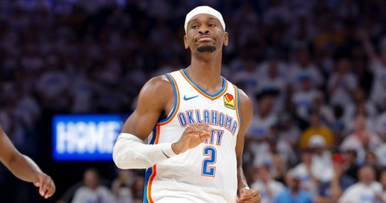 Shai Gilgeous-Alexander reflecting in the Thunder locker room after Game 1