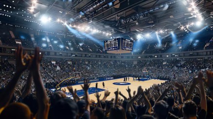Packed arena during NBA Playoffs illustrating high demand and varying ticket prices.